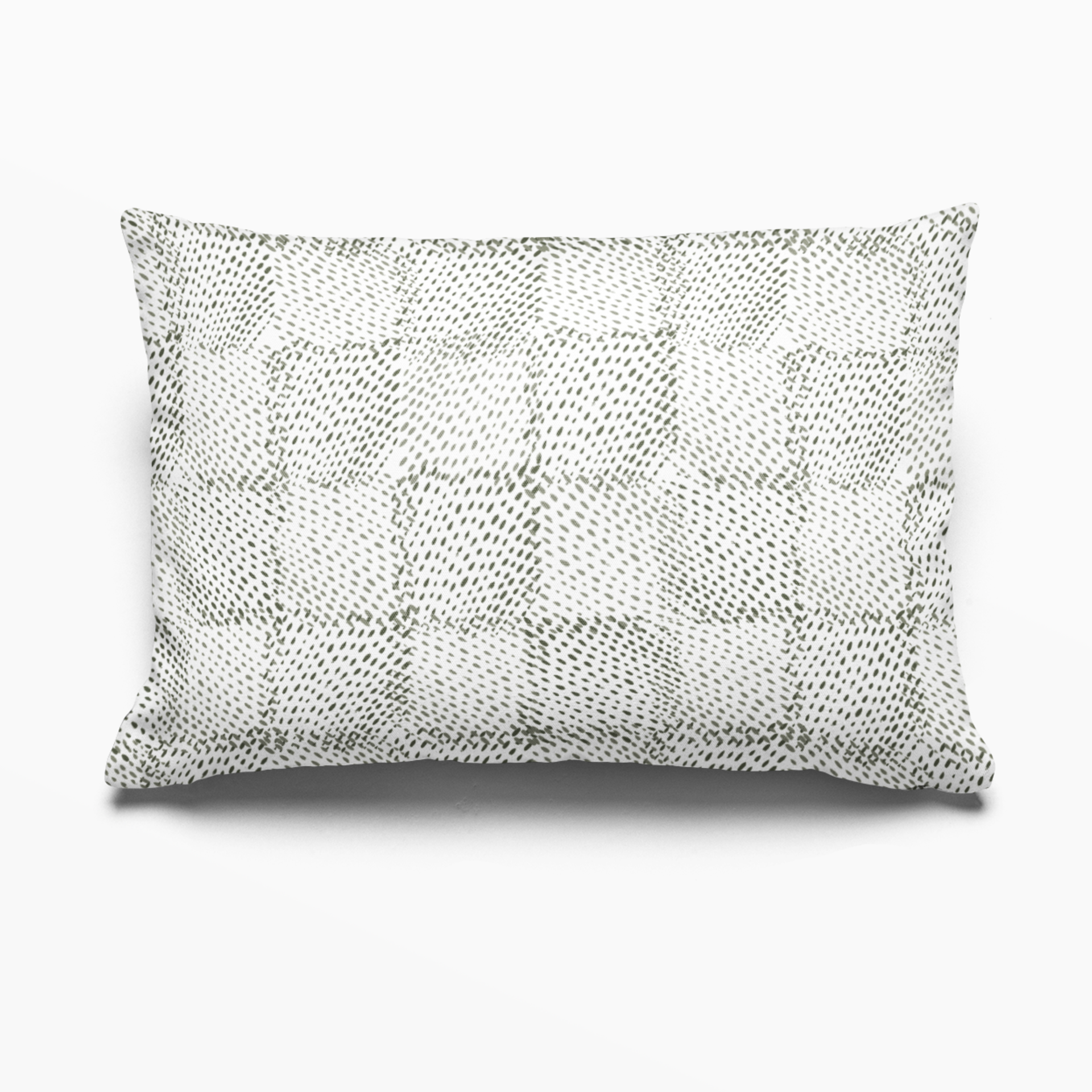 Speckled Check Pillow in Cactus