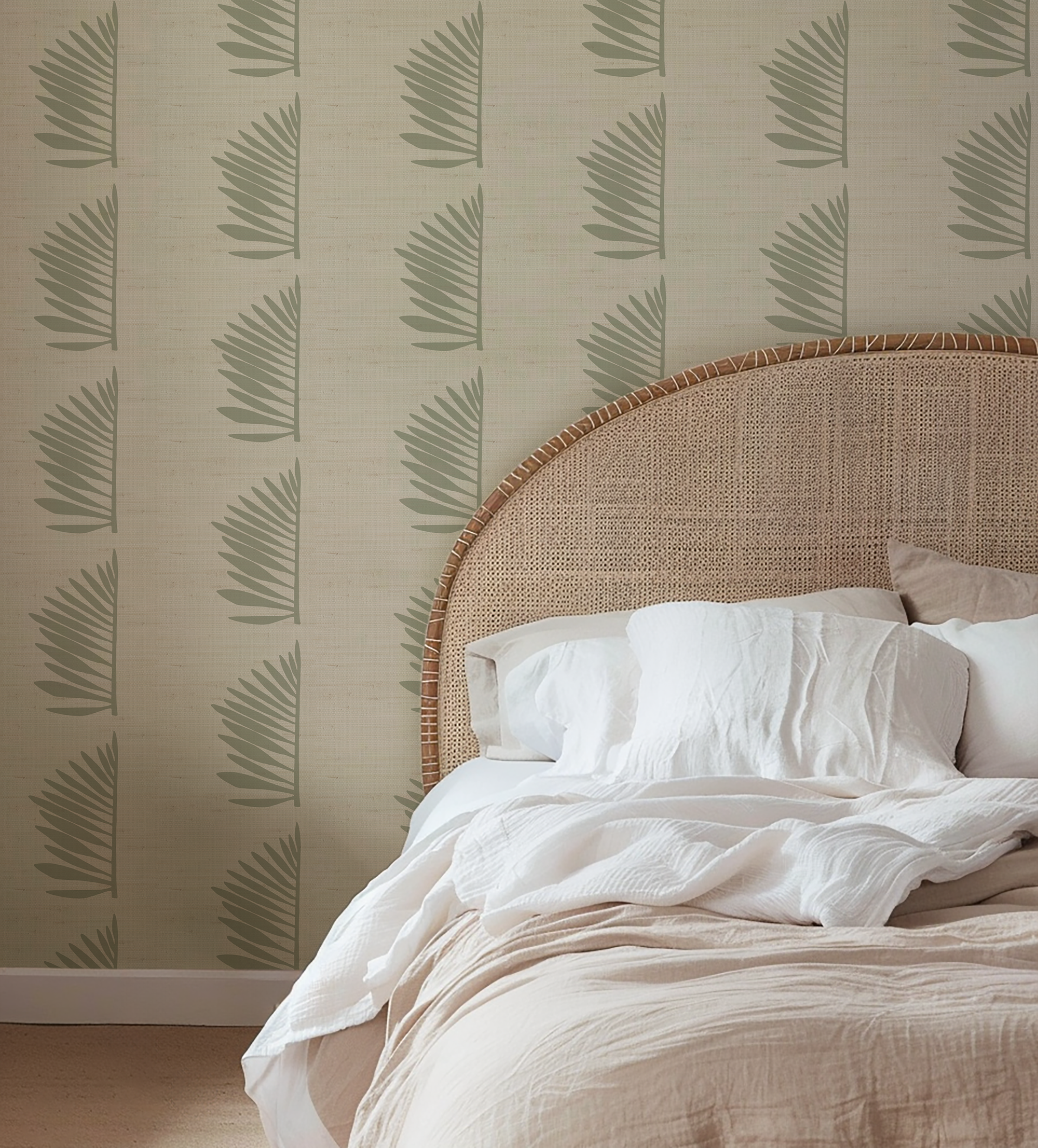 Palmetto Grasscloth in Sage