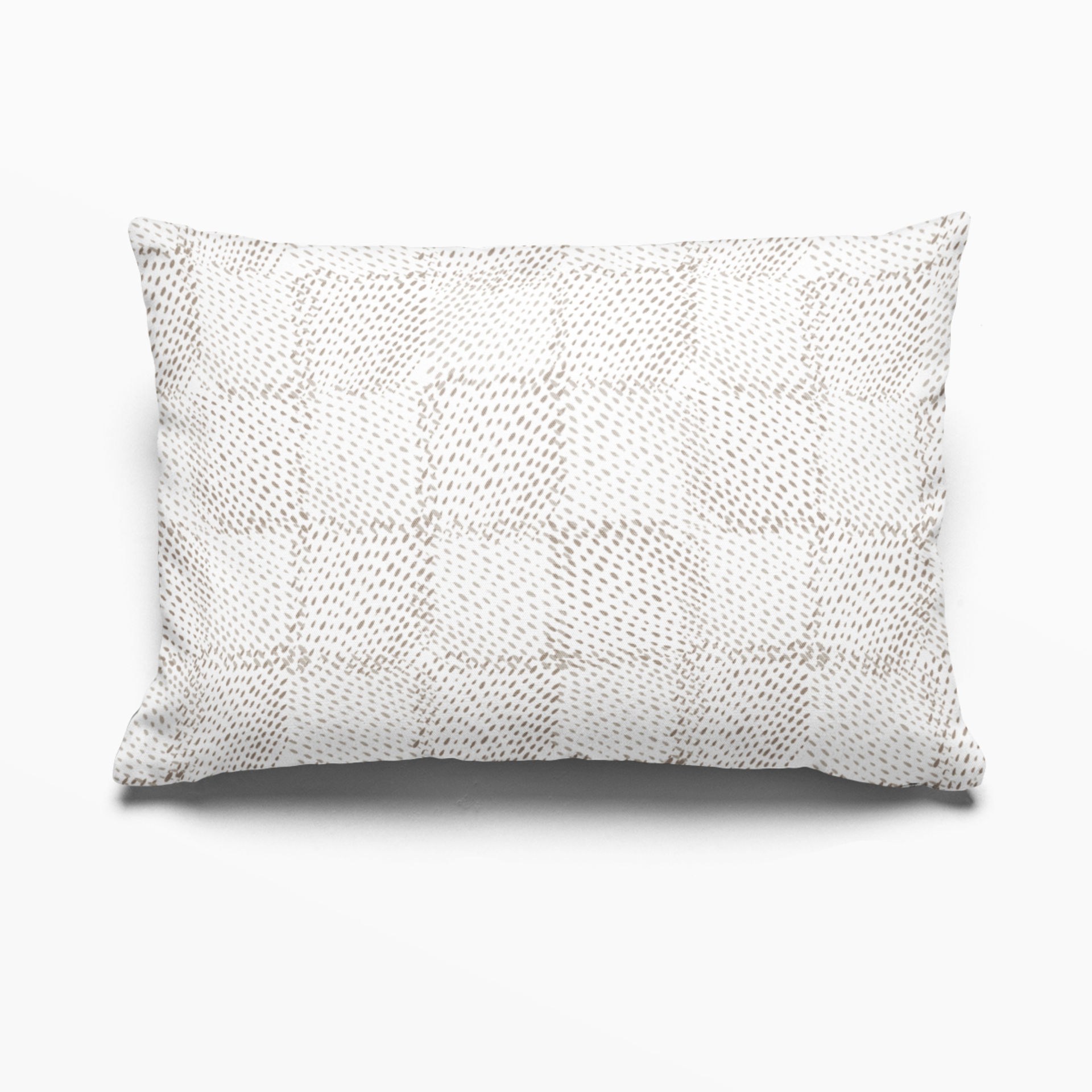 Speckled Check Pillow in Sesame