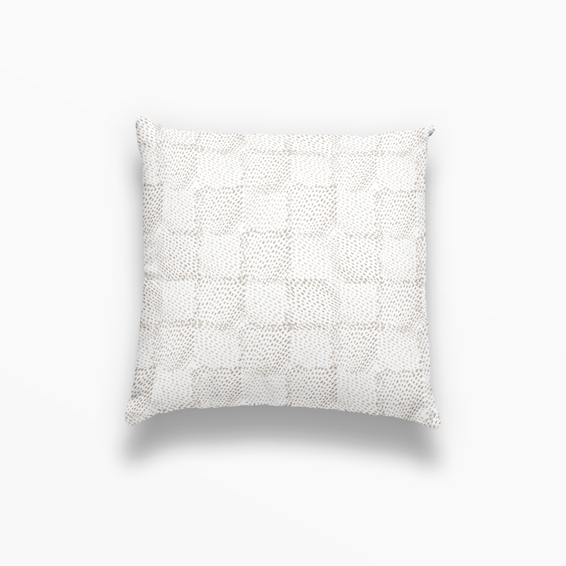 Speckled Check Pillow in Sesame