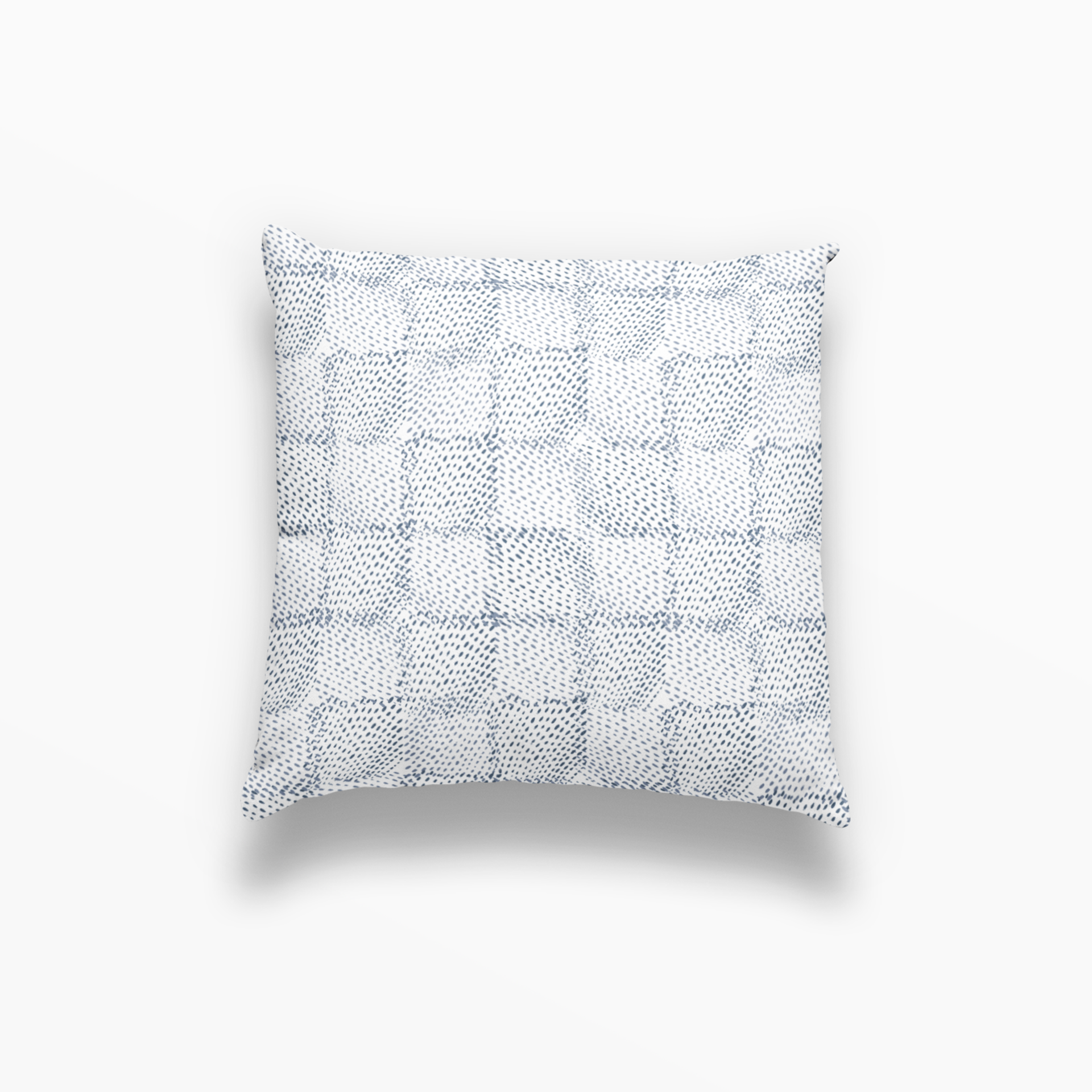 Speckled Check Pillow in Topaz