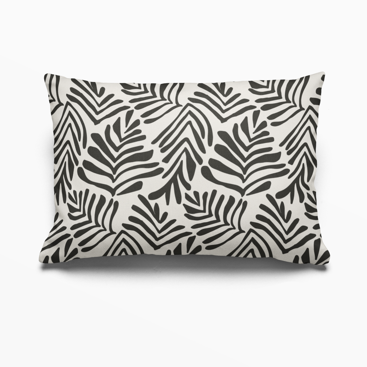 Frond Pillow in Crow